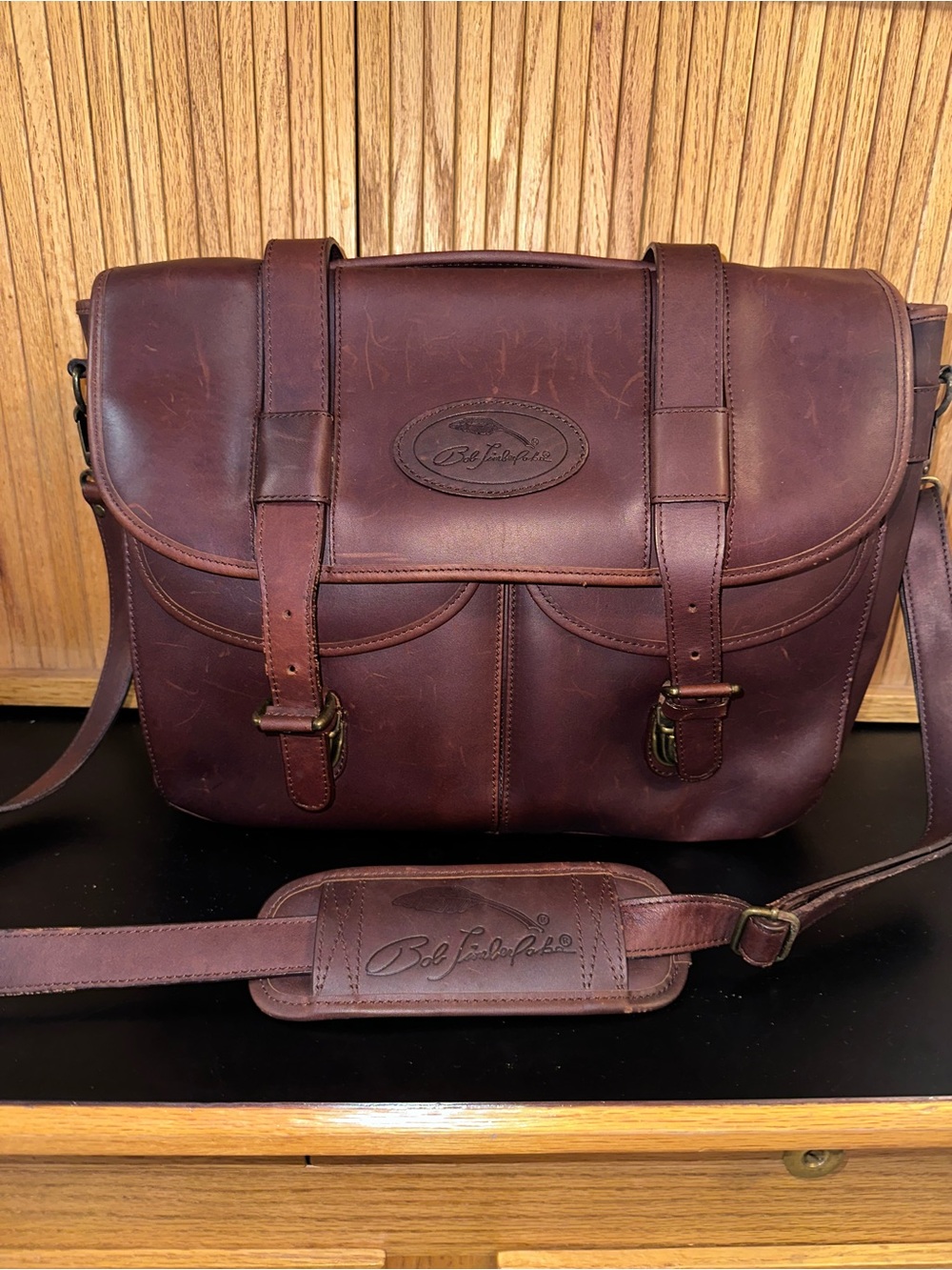 Men’s Bob Timberlake Dark Leather Briefcase
